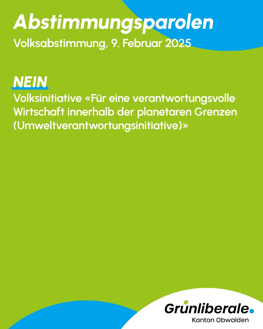 Abstimmungsparolen 9. Februar 2025